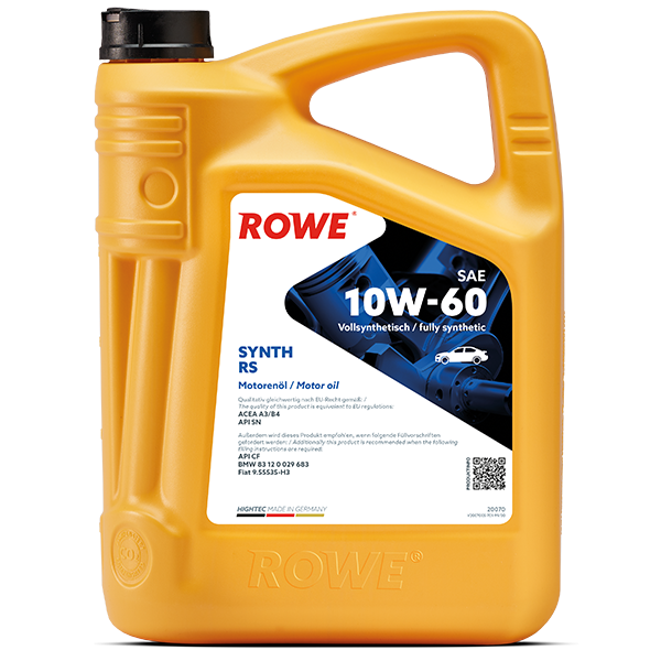 HIGHTEC RACING MOTOR OIL SAE 10W-60_Rowe_Artikelbild DieHalle3.0_DerShop3.0_5L HIGHTEC RACING MOTOR OIL SAE 10W-60_Rowe_Artikelbild DieHalle3.0_DerShop3.0_5L